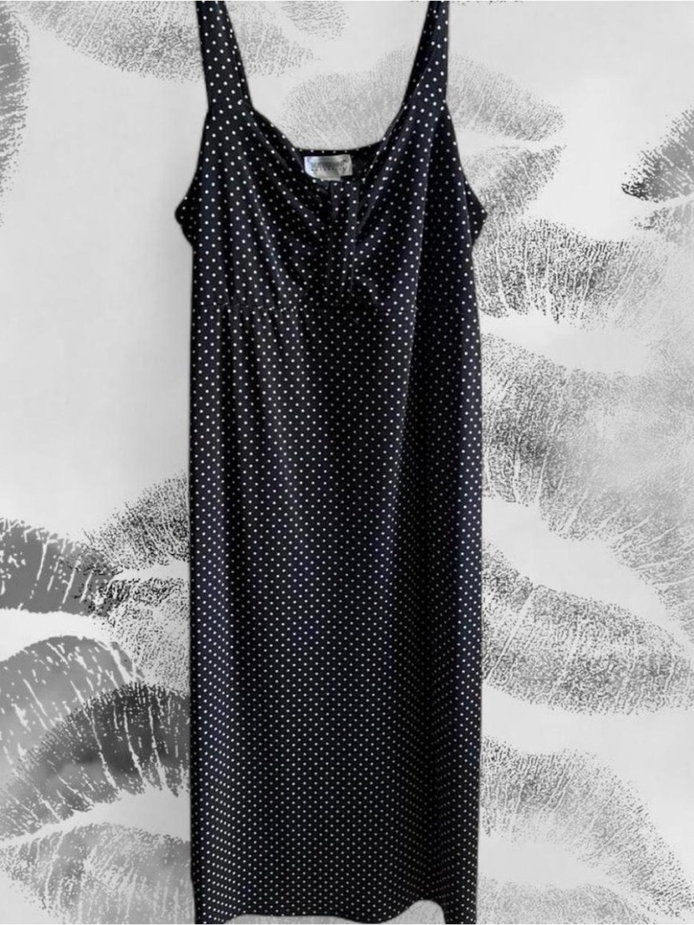 Motherhood Maternity Black White Polka Dot Maternity Dress
